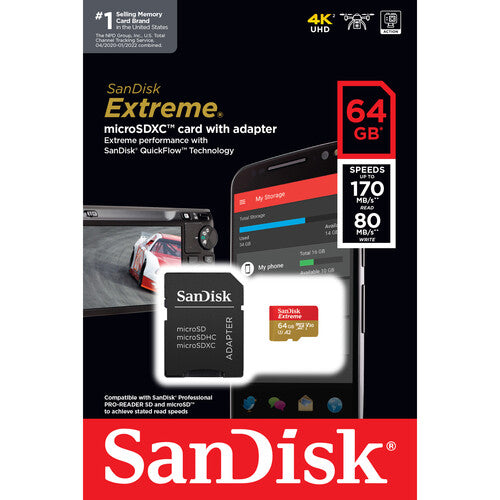 Sandisk 64Gb Microsd Xc Memory outlet Card