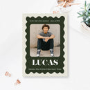 5x7 Single Sided Flat Card - GRAD (Curvy Frame)