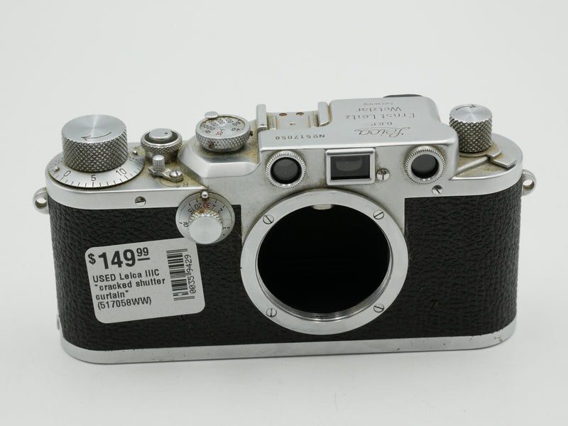 USED Leica IIIC *cracked shutter curtain* (517058WW)