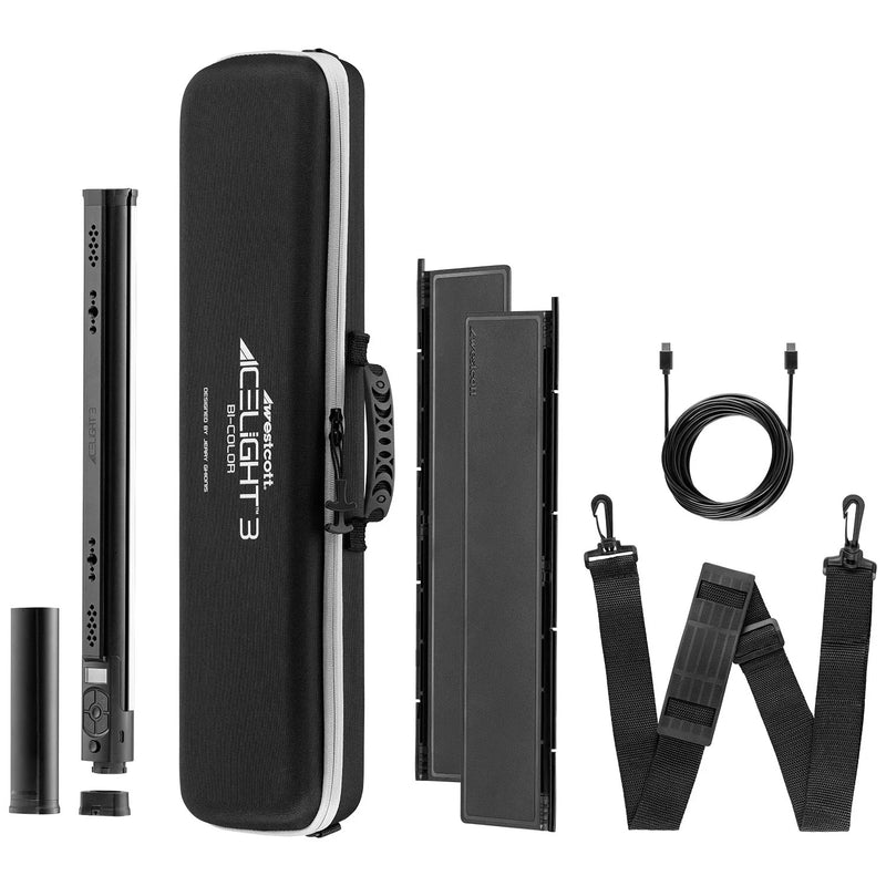 Westcott Ice Light 3 Bi-Color LED Kit with Battery Grip & Barndoors