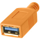 Tether Tools TetherPro USB-C to USB Female Adapter (extender), 15', High-Visibility Orange