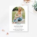 5x7 Single Sided Flat Card - GRAD (Arch with Bow-2)