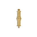 Double Spigot 1/4"-20 male to 3/8" male - Brass