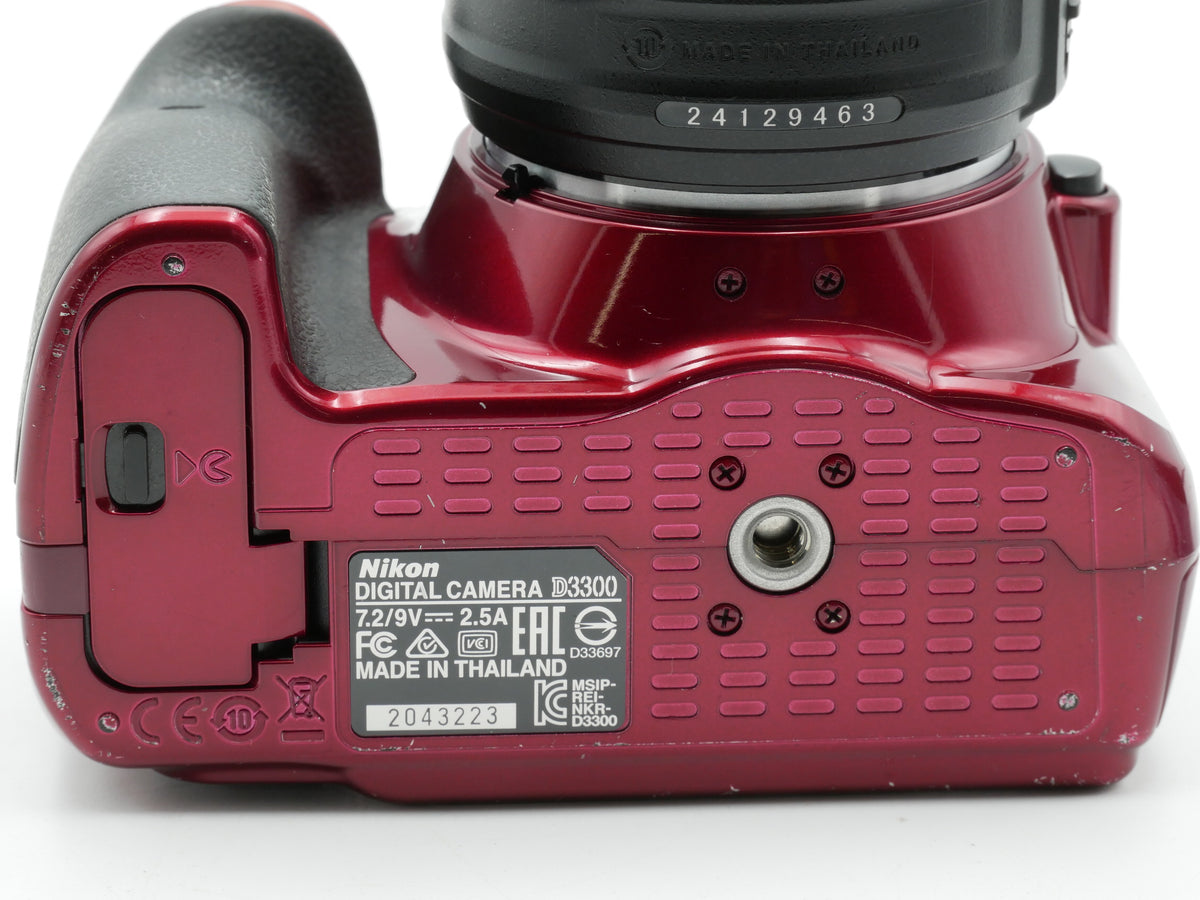 Used Red Nikon D3300 W/ 18-55mm (2043223WW)
