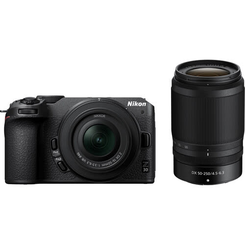 OPEN- BOX Nikon Z30 Mirrorless Camera with 16-50mm and 50-250mm Lenses