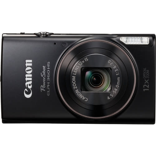 OPEN-BOX Canon PowerShot ELPH 360 HS Digital Camera Black (052054001054WW)