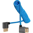 Kondor Blue Coiled Right-Angle High-Speed HDMI Cable