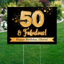 Yard Sign 24x18 (50 & Fabulous!)