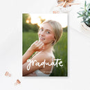 5x7 Double Sided Flat Card - GRAD (graduate-3)