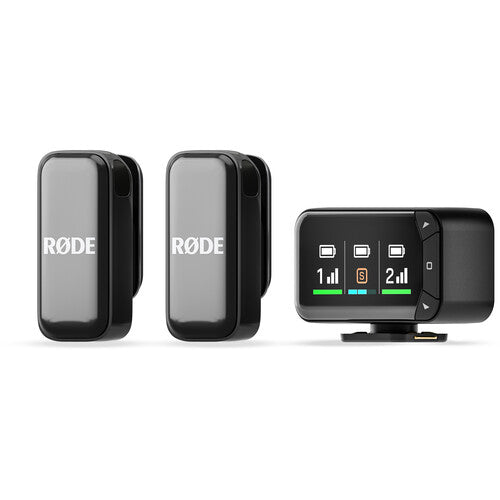 RODE Wireless Micro 2-Person Ultracompact Wireless Microphone Pro System for Cameras and Mobile Devices (2.4 GHz)