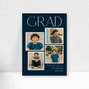 5x7 Double Sided Flat Card - GRAD ( Blue Grad Stripes-1)