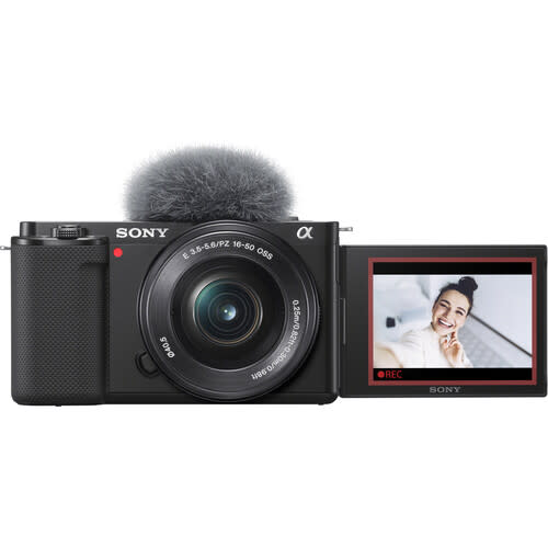 OPEN-BOX Sony ZV-E10 Mirrorless Digital Camera with 16-50mm Lens Black