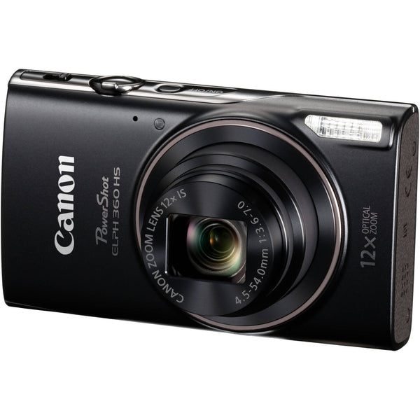 OPEN-BOX Canon PowerShot ELPH 360 HS Digital Camera Black (052054001054WW)