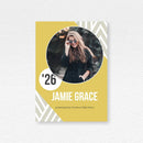 5x7 Double Sided Flat Card - GRAD (Geometric Stripes-1)