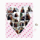 Puzzle 252 Piece - 10.5” x 13.5” Vertical (Heart Collage)