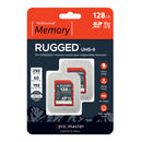 Promaster Rugged UHS-II V60 Memory Card 128GB (2 Pack)