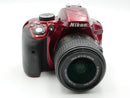 Used Red Nikon D3300 W/ 18-55mm (2043223WW)