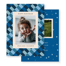 Holiday Greeting Cards - Blue-Green Pattern