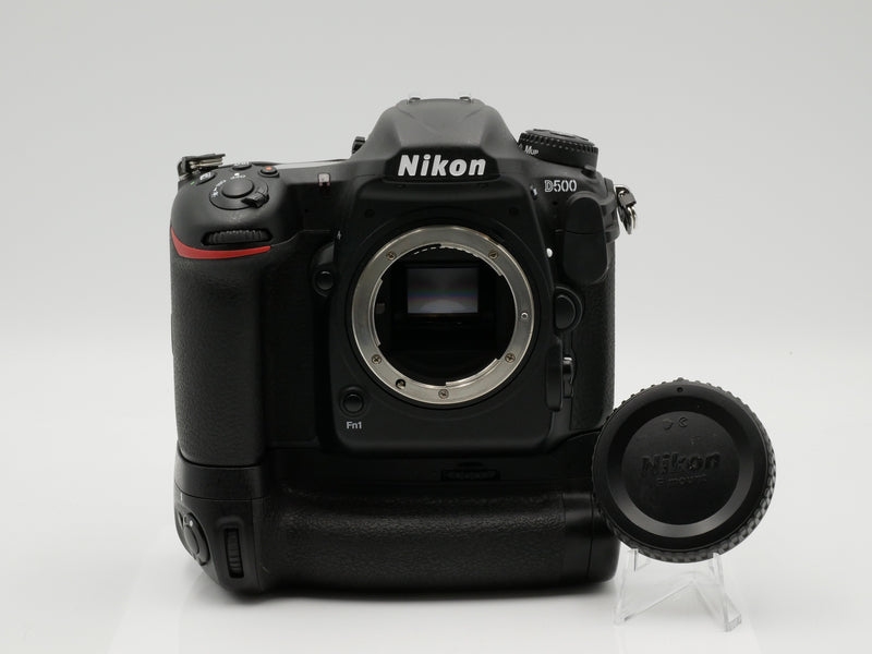 Used Nikon D500 DX Body w battery grip (3064929+3035300WW)