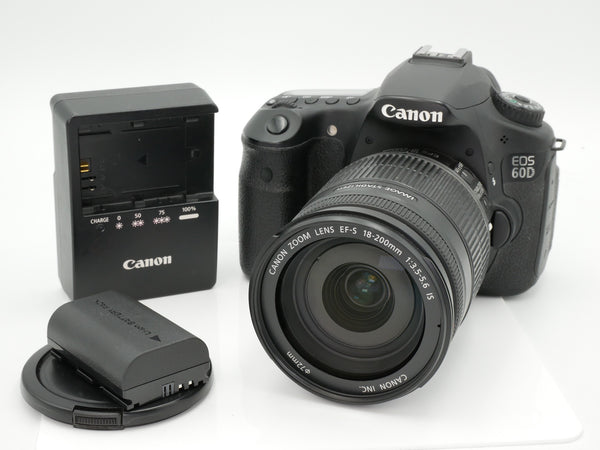 Used Canon 60D w 18-200mm EF-S F3.5-5.6 IS (11270613430+7732519021WW)