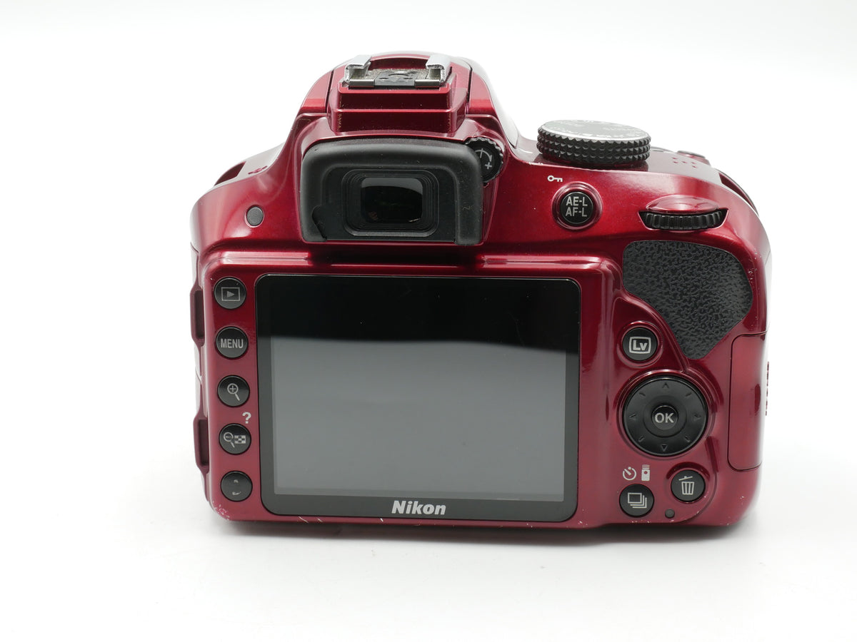 Used Red Nikon D3300 W/ 18-55mm (2043223WW)