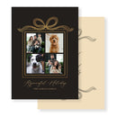 Holiday Greeting Cards - Golden Bow