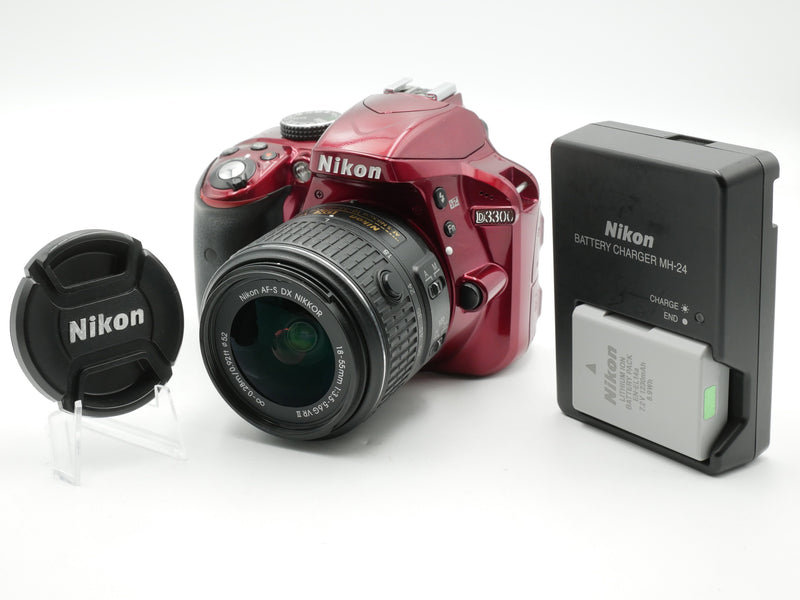 Used Red Nikon D3300 W/ 18-55mm (2043223WW)