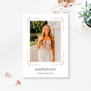 5x7 Double Sided Flat Card - GRAD (Bow Frame-1)