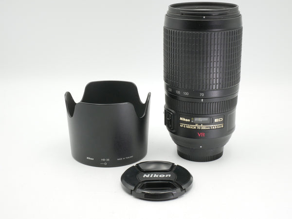 Used Nikon AF-S 70-300mm f/4.5-5.6 ED VR Lens (US2601011WW)