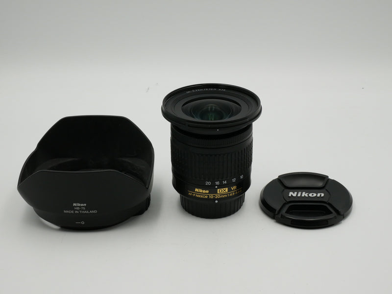 Used Nikon NIKKOR AF-P 10-20mm f/4.5-5.6G VR DX Lens (370354WW)