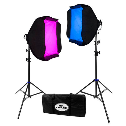 Savage 2-Light RGB LED Portrait Kit