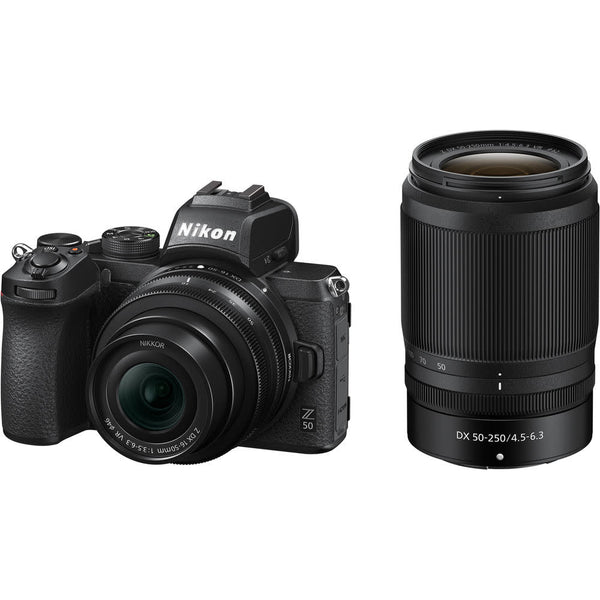 OPEN-BOX Nikon Z 50 DX Mirrorless Camera with 16-50mm and 50-250mm Lenses