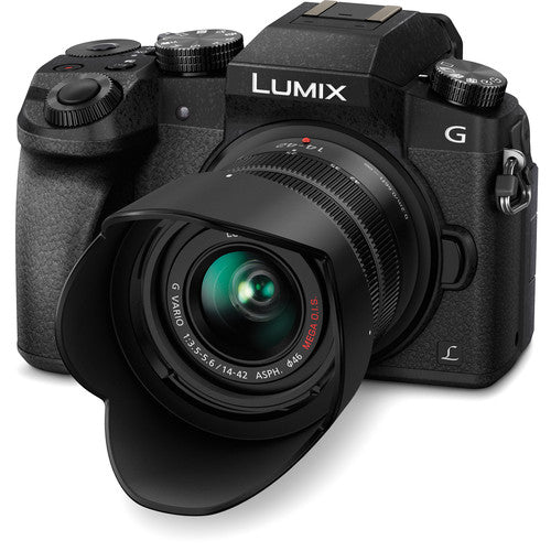 Panasonic LUMIX G7 Mirrorless Camera with 14-42mm Lens Black