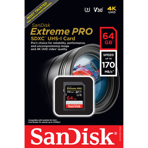 SanDisk Extreme PRO SDXC UHS-I 64GB (170 MB/s)