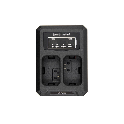 Promaster Battery & Dual Charger Kit for Sony NP-FW50