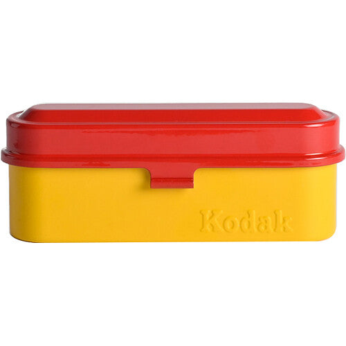 Kodak Steel 120/135 Film Case (Red Lid/Yellow Body)