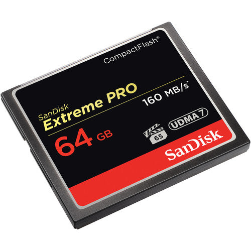 SanDisk Extreme PRO CompactFlash 64GB Card (160 MB/s)