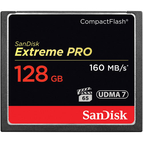 SanDisk Extreme PRO CompactFlash 128GB Card (160 MB/s)
