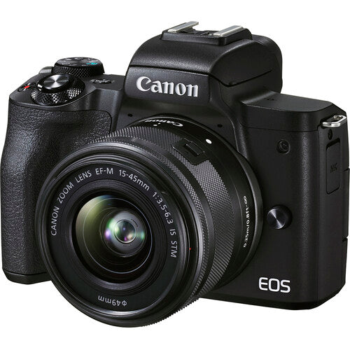 OPEN-BOX Canon EOS M50 Mark II Mirrorless Digital Camera with 15-45mm Lens Black