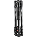Manfrotto Befree Advanced Travel Aluminum Tripod with 494 Ball Head (Lever Locks, Black)