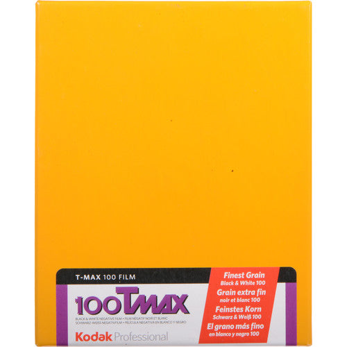 Kodak T-MAX 100 Black & White Film (4 x 5", 10 Sheets)